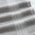 thumbnail image 6 of Modern Threads Allie Jacquard Border 6-Piece Cotton Towl Set, Haze, 6 of 14