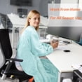 thumbnail image 3 of Solaris Wearable Sleeve Blanket, Flannel Blanket Sweatshirt for Adult,Women,Men Soft Sofa TV Throw Blanket,Cozy Hoodie with Sleeves and Pockets, ,55x72, 3 of 7