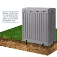 thumbnail image 6 of Ashfield & Harkness: 62 Gallon Outdoor Trash Can Ash Tray - Secure Lid, Drip Tray, Waterproof Resin, Storage Container, Kitchen or Deck, Sorting Sign, 6 of 14
