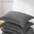 thumbnail image 2 of Home Premium Pillowcases, 100% Microfiber Comfortable Pillow Case, Soft Breathable Pillow Case, 20 x 26 Inches, Standard Size, Smoky Gray, 2 of 7