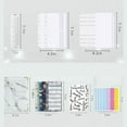 thumbnail image 2 of Notebook Binder with Label Stickers for Cash leaf bill notebook budget Bills Budgeting Expense Saving White, 2 of 8