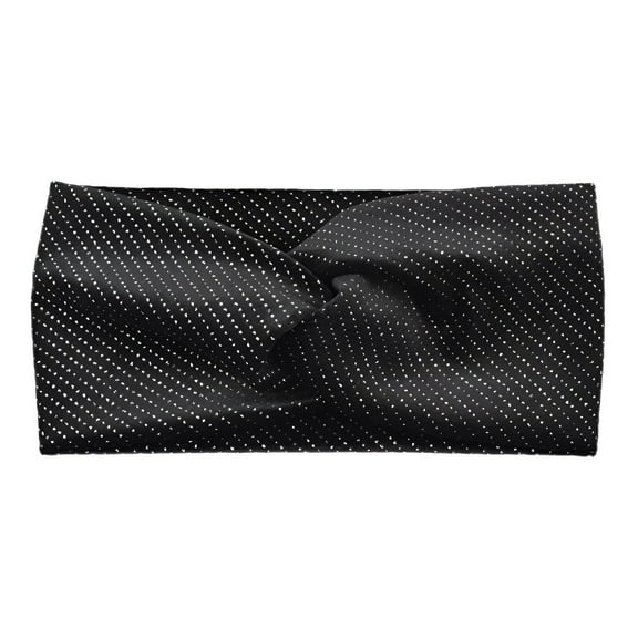 TELOLY Headbands for Women,Polyester Womens Headbands,Sweatbands for Women,Black