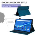 thumbnail image 3 of TECH CIRCLE Folio Case for All-New Amazon Fire HD 10 and 10 Plus Tablet 13th/11th Generation 2023/2021 Release,Premium PU Leather Slim Flip Stand Magnetic Pocket Wallet Cover with Pencil Holder,blue, 3 of 6