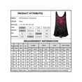 thumbnail image 2 of Hymorin Plus Size Floral Lace Trim Women Rose Print Sleeveless Tank Tops, 2 of 3