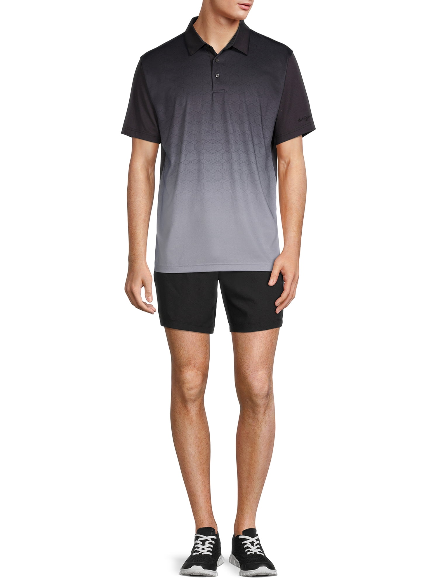 Ben Hogan Men's and Big Men's 7" Athletic Solid Stretch Short With Drawstring, Up to 5XL
