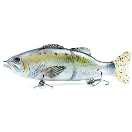 Moobody 6.7in / 3.1oz Trout Bait Fishing Lure 2-segment Hard Body Lure  Sinking Lure with Treble Hook Lifelike Crankbait Artificial Fishing Lure 