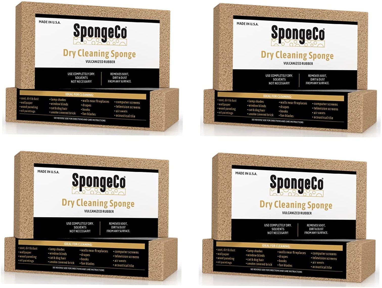 Sponges Dry Cleaning Soot Eraser Sponge Pet Hair, 4 Pack Single, 0 -  Walmart.com
