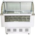 thumbnail image 1 of 12 Pan Commercial Ice Cream Showcase Refrigerator Display Case Gelato Freezer with LED Light 220V, 1 of 10