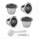 thumbnail image 3 of Reusable Coffee Capsule Set - 4 Pack Stainless Steel Refillable Pods for Espresso Machines, 3 of 5