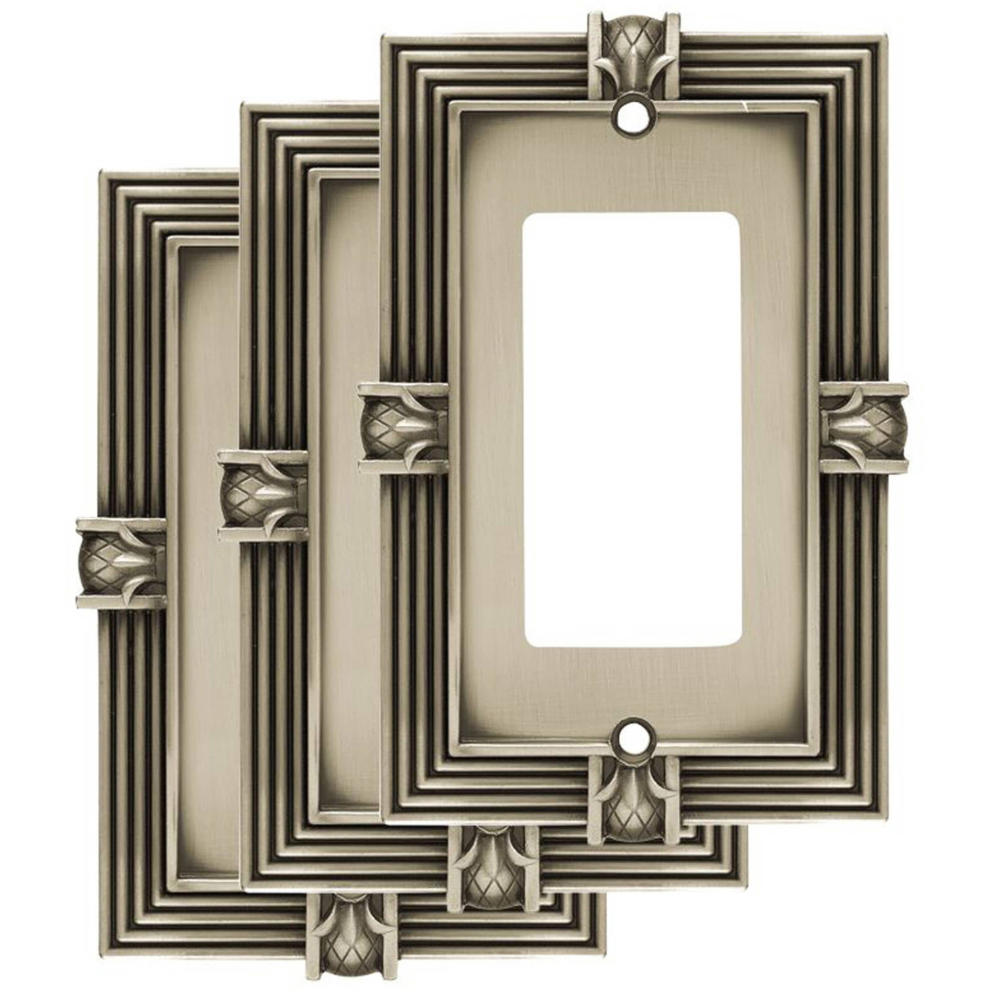 Franklin Brass Pineapple Single Decorator Wall Plate, 3pk