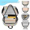 thumbnail image 4 of ALAZA Cute Small Flowers School Backpack Lunch Box Set Student Bookbag, 4 of 7