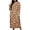 Khaki, variant on Plus Size Women Halloween Nightgown Pumpkin Print Crewneck Long Sleeve Dresses Fall Lounge Sleep Home Maxi Dress