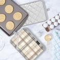 thumbnail image 5 of Yayeee Pot Holders Kitchen Heat Resistant with Pockets 7"x9.8" Cotton Oven Cooking Hot Pads, Beige Plaid Pattern, 5 of 7