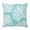 Mint, Aqua, White, variant on Throw Pillow Covers, Lake Blue Coral Coastal 24x24 Pillow Covers for Couch/Sofa/Bed, Summer Beach Nautical Ocean Decorative Square Linen Cushion Pillowcase for Home Decor