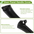 thumbnail image 4 of Cubierta de tirador de panel de puerta del lado del pasajero trasero de Unique Bargains para BMW E90/E91 323 325 328 330 335 Sedán y Touring 2005-2008 No.51417230849 Negro, 4 of 6
