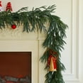 thumbnail image 2 of Bootesun 9FT Christmas Garland, Artificial Norfolk Pine Cedar Garland, Real Touch Winter Greenery Faux Pine Cedar Needles for Home Table Mantle Fireplace Indoor Outdoor Christmas Decorations, 2 of 9