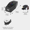 thumbnail image 2 of Cargador de bicicleta eléctrica QC3.0 de 28 W, adaptador de carga rápida USB dual (manillar azul), 2 of 4