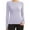 Purple, variant on 2025 Fall Long Sleeve Workout Shirts for Women Workout Shirt Athletic Yoga Gym Workout Tops Soft Stretchy Pullover