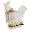 thumbnail image 3 of Northlight Spring Decoration, Distressed Rooster Silhouette, Country Rustic Theme, White, 9.5 Inch, 3 of 6