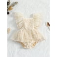 thumbnail image 2 of Baby Girl Lace Romper Boho Clothes Newborn Cake Smash Photography Outfits Boho Lace, 2 of 9