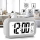 thumbnail image 4 of Table despertador reloj digital Dormitorio Sensor de temperatura Termómetro Termómetro de retroiluminación Calendario Portátil Snooze Relojes Hogar Blanco Advancent EL006195-01B, 4 of 7