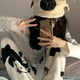 thumbnail image 4 of Pantalones de pijama Kawaii de Hello Kitty para mujer, calzas informales cálidas de dibujos animados de gato Kt, pantalones de felpa suave, terciopelo Coral británico, Otoño e Invierno, 4 of 4