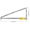 thumbnail image 4 of OUSITAID Matériel d'Armoire Jig - Guide de Perceuse en Métal Haute Précision Réglable Pliable Perceuse Localisateur de Perceuse Précis Outil de Menuiserie pour Poignées de Tiroir de Porte, 4 of 10