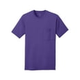 thumbnail image 1 of Port & Company T-Shirt à Poche 100 % Coton - Violet - Petit, 1 of 1