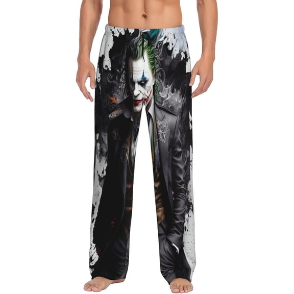 Mens Joker Pajama Pants Soft Lightweight Pajama Pants Cartoon Pajama Bottoms