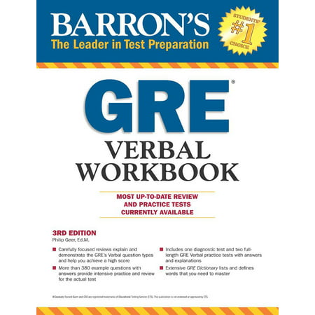 Barron's GRE Verbal Workbook (Best Way To Prepare For Gre Verbal)