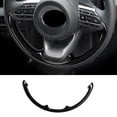 thumbnail image 2 of Car Glossy Black Steering Wheel Panel Cover Trim Decoration Frame Sticker For Aqua Yaris Sienta 202, 2 of 5