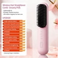 thumbnail image 3 of EGNMCR Styling Brush For Short Hair Wireless Ceramic Heating Hair Straightening Comb With 4 Temperature And Fast Heating Time For Women All Hair Types Straightening Comb, 3 of 9