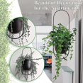 thumbnail image 2 of Cesta redonda de flores para colgar en la pared, planta de balcón interior y exterior, 2 of 5