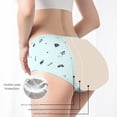 thumbnail image 2 of Tisuna Underwear For Big Girls Cartoon Print High Waist Briefs Comfortable Breathable Girls Youth School Holiday Playwear Underwear Panties Light Blue Size S, 2 of 7