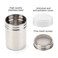 thumbnail image 4 of Plutput Stainless steel Icing Sugar Powder Shaker with Lid Chocolate Cocoa Flour Mesh Sifter Duster Sprinkler for Coffee, 4 of 4