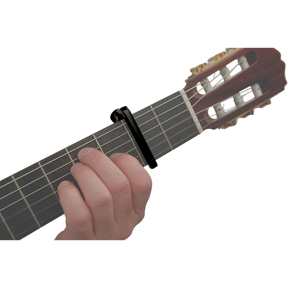 D'Addario Classical Pro Capo with Micrometer Tension Adjustment Mechanism for Classical Guitars (Black)