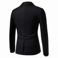 thumbnail image 4 of UVEASISHA Mens Dress Jackets Stylish Notch Lapel Single-breasted Blazer Suit Jacket One Button Slim Fit Casual Business Blazers Office Formal Lightweight Coat On Sale,Black,M, 4 of 4