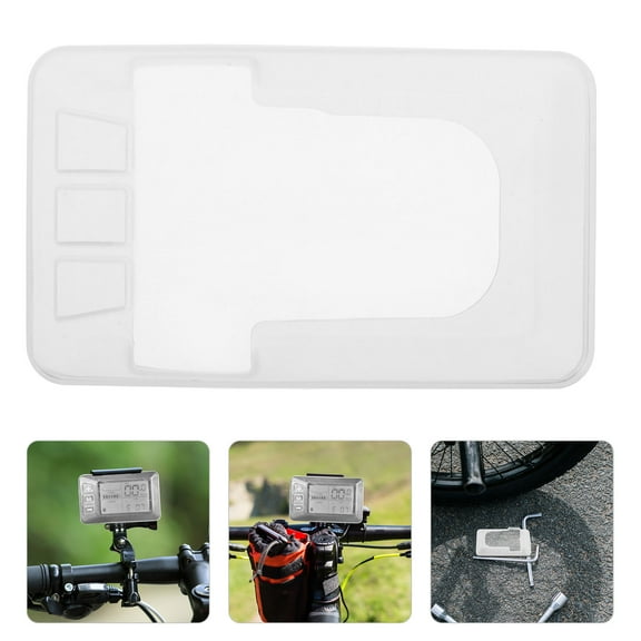 OUNONA Clear Silicone Protective Cover Case for E-Bike Monitor, Transparent Guard for Bike Display