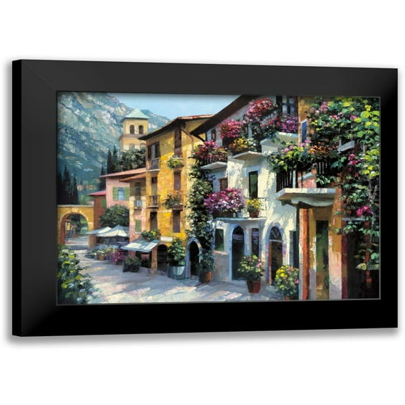 Behrens, Howard 14x11 Black Modern Framed Museum Art Print Titled - Village Hideaway