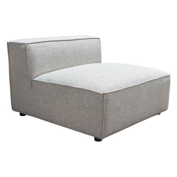 Vice Armless Chair in Barley Fabric by Diamond Sofa