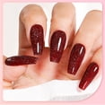 thumbnail image 4 of Gellen Glitter Gel Nail Polish, 18ml Burgundy Gel Polish No Wipe Soak off Long Lasting Glossy UV Gel for Salon Manicure Nail Art, Gifts for Women Girls, 4 of 8
