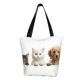 thumbnail image 1 of Disketp Cute Kittens And Puppy Bolsa de Hombro Casual para Mujer, Bolso Cruzado para Compras, Viajes y Uso Diario, 1 of 6