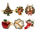 thumbnail image 6 of GadgetVLot 1 pcs Elk Snowflake Buckle Bell Christmas Day Christmas Tree Napkin Ring, 6 of 13