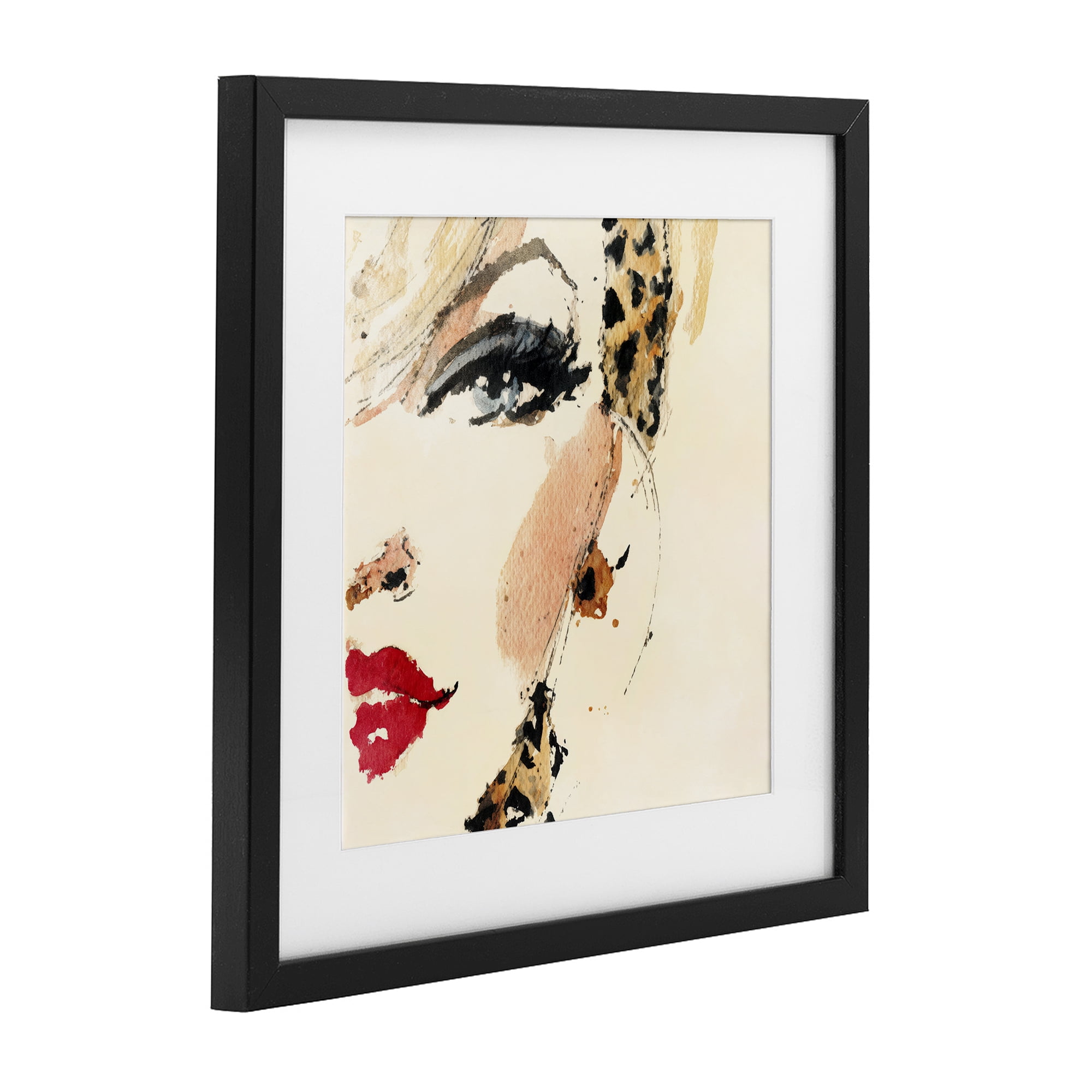 Stupell Industries Crimson Enigma Lipstick Black Framed Print Under Glass, design by Svetlana Aleynikova