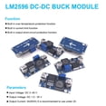 thumbnail image 2 of BULVACK 10 Pack LM2596 DC-DC Buck Converter Step Down Module Power Supply DIP Output 1.25V-30V 3A, 2 of 5