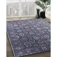 thumbnail image 3 of Ahgly Company Machine Washable Indoor Rectangle Industrial Modern Plum Purple Area Rugs, 7' x 10', 3 of 7
