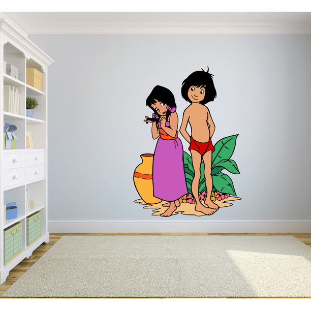 Jungle Book Mowgli Shanti Cartoon Colorful Decor Wall Sticker Art