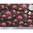 thumbnail image 3 of Soimoi Brown Cotton Duck Fabric Car Transport Printed Fabric 1 Yard 56 Inch Wide, 3 of 3