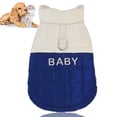 thumbnail image 1 of Abrigo de invierno cortavientos para perros, chaqueta para perros, chaleco cálido para perros, ropa para mascotas para clima frío (azul), 1 of 7