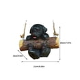 thumbnail image 4 of Yuarrent Estatuilla de columpio de animales para el hogar, Patio, sala de estar, dormitorio, oficina, Hotel, colgante de resina, decoración, Jardín y Patio Tipo 4, 4 of 6